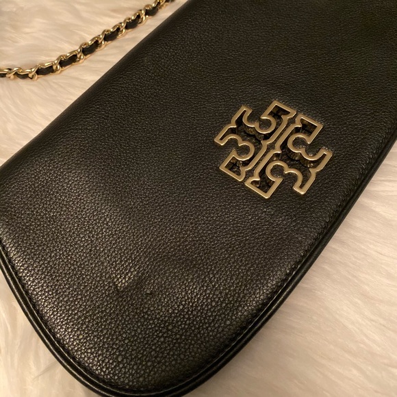 Tory Burch Black Leather Shoulder bag clutch - Picture 2 of 8